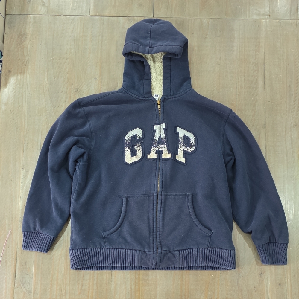 GAP Kids Hoodie - Navy Blue with Cream Accents #H0228